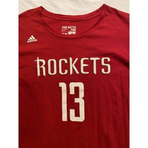NBA Basketball Houston Rockets Adidas Go-To Tee Jersey Shirt James Harden‎ 2XL